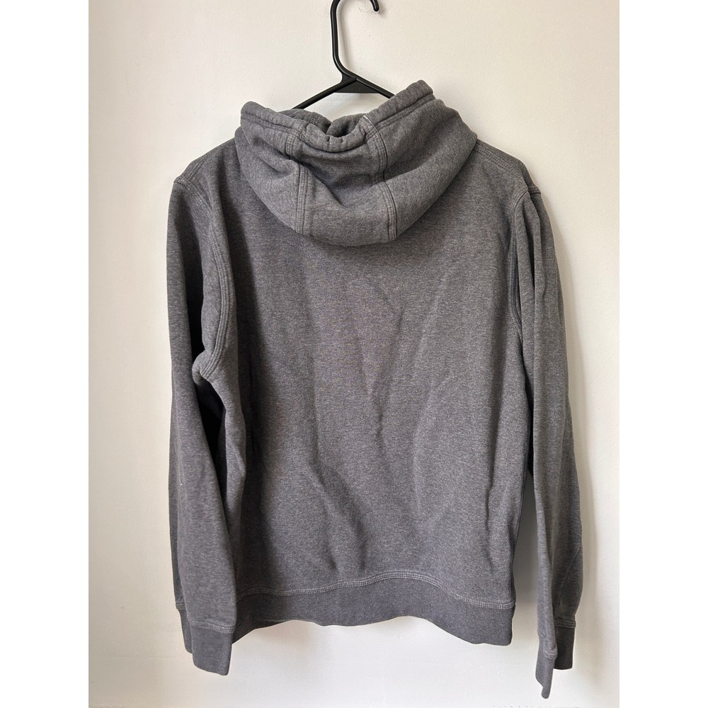 Nike Mens Embroidered Swoosh Pullover Hoodie Charcoal Gray Large - Picture 4 of 9
